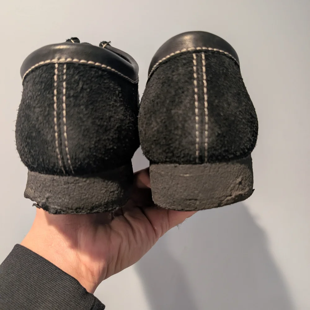 Clarks X Stussy Black Suede Wallabe Size 9.5 OG Box.
